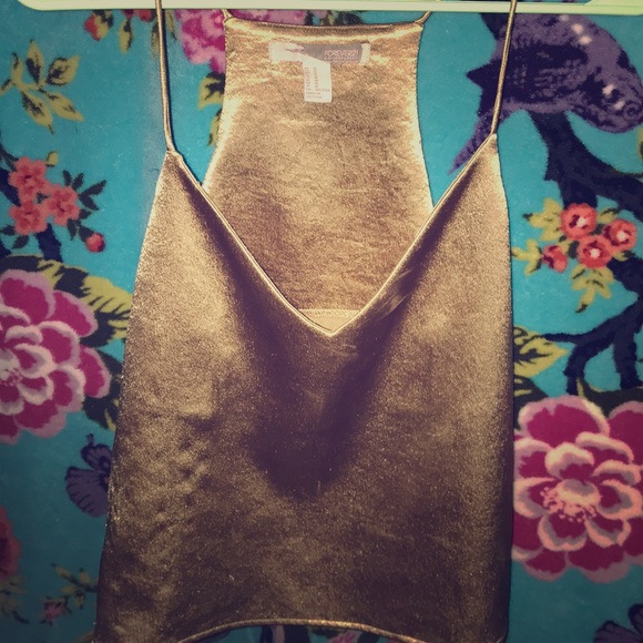 Forever 21 Tops - 5/$20 Gold racer back tank